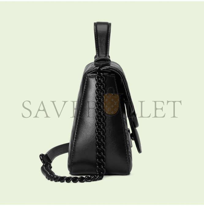 GUCCI GG MARMONT MINI TOP HANDLE BAG 702563 DTDFV 1000 (21*15.5*8cm) GUCCI GG MARMONT MINI TOP HANDLE BAG 702563 DTDFV 1000 (21*15.5*8cm)